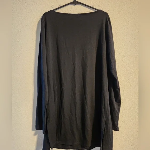 Eileen Fisher Women’s long sleeve black long shirt size XS - Picture 2 of 5
